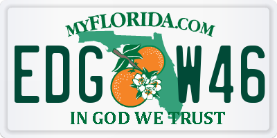 FL license plate EDGW46