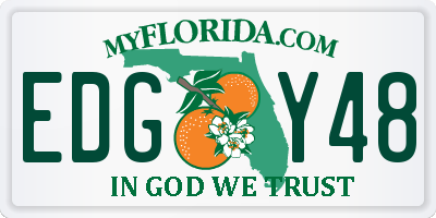 FL license plate EDGY48