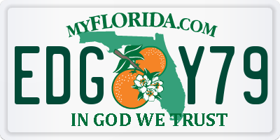 FL license plate EDGY79