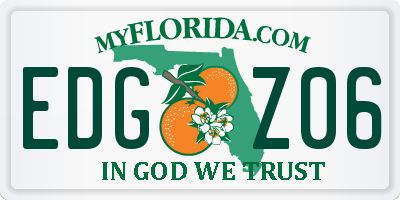 FL license plate EDGZ06