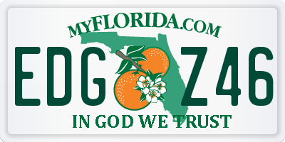 FL license plate EDGZ46