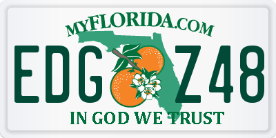 FL license plate EDGZ48