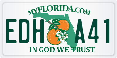 FL license plate EDHA41