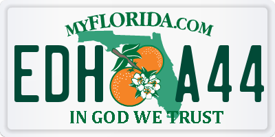 FL license plate EDHA44