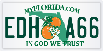 FL license plate EDHA66