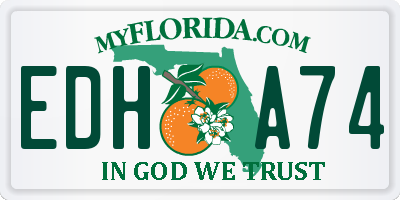 FL license plate EDHA74