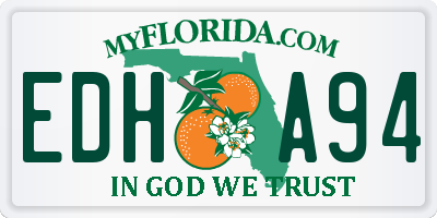 FL license plate EDHA94