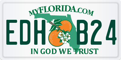 FL license plate EDHB24