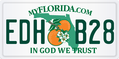 FL license plate EDHB28