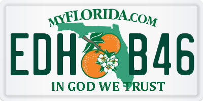 FL license plate EDHB46