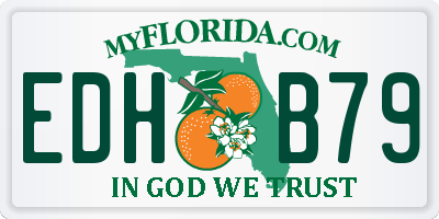 FL license plate EDHB79