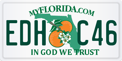 FL license plate EDHC46