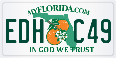FL license plate EDHC49