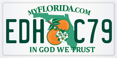 FL license plate EDHC79