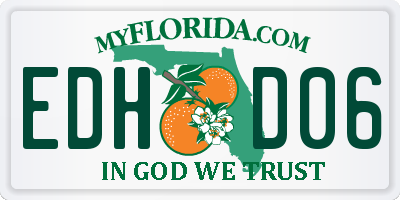 FL license plate EDHD06