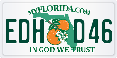 FL license plate EDHD46