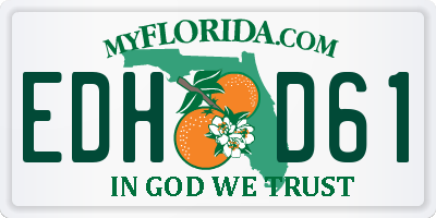 FL license plate EDHD61