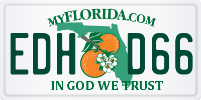 FL license plate EDHD66
