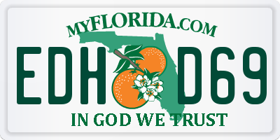 FL license plate EDHD69