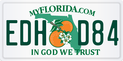 FL license plate EDHD84