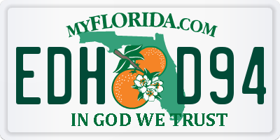 FL license plate EDHD94