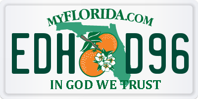 FL license plate EDHD96