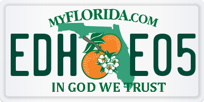 FL license plate EDHE05