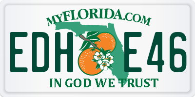 FL license plate EDHE46