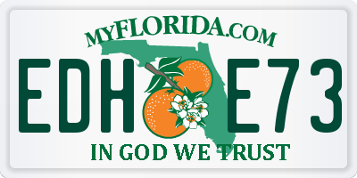 FL license plate EDHE73