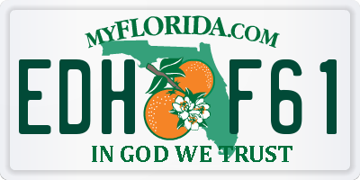 FL license plate EDHF61