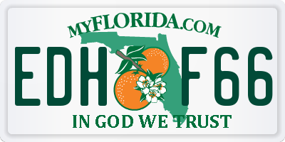 FL license plate EDHF66