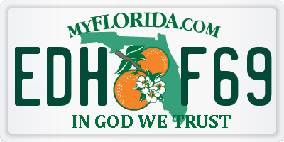 FL license plate EDHF69