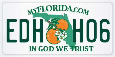 FL license plate EDHH06