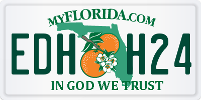 FL license plate EDHH24