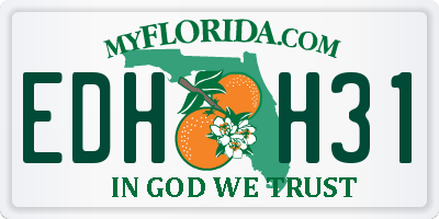 FL license plate EDHH31
