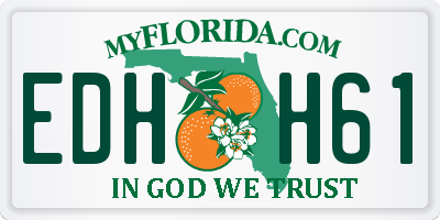 FL license plate EDHH61