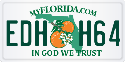 FL license plate EDHH64