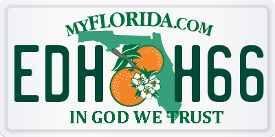 FL license plate EDHH66