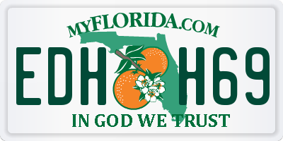 FL license plate EDHH69