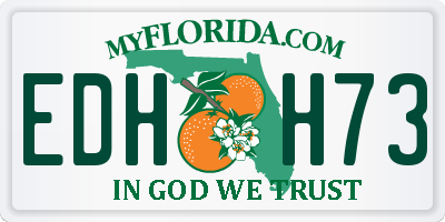 FL license plate EDHH73