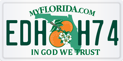 FL license plate EDHH74