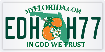 FL license plate EDHH77