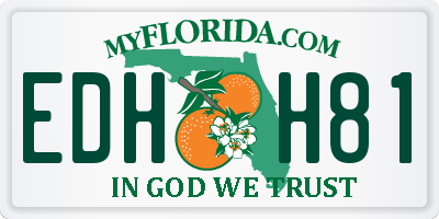 FL license plate EDHH81
