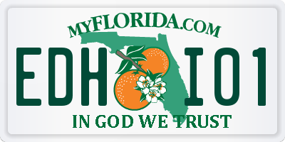 FL license plate EDHI01