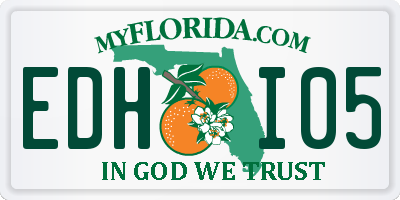 FL license plate EDHI05