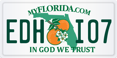 FL license plate EDHI07