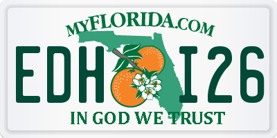 FL license plate EDHI26