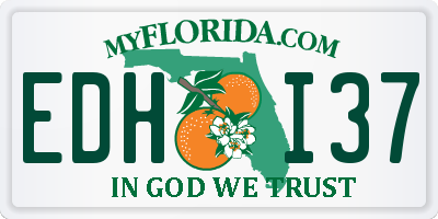 FL license plate EDHI37