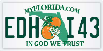 FL license plate EDHI43
