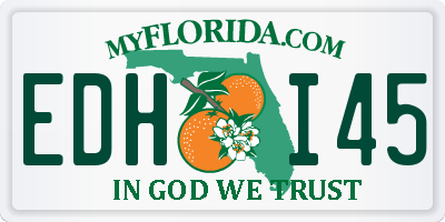FL license plate EDHI45